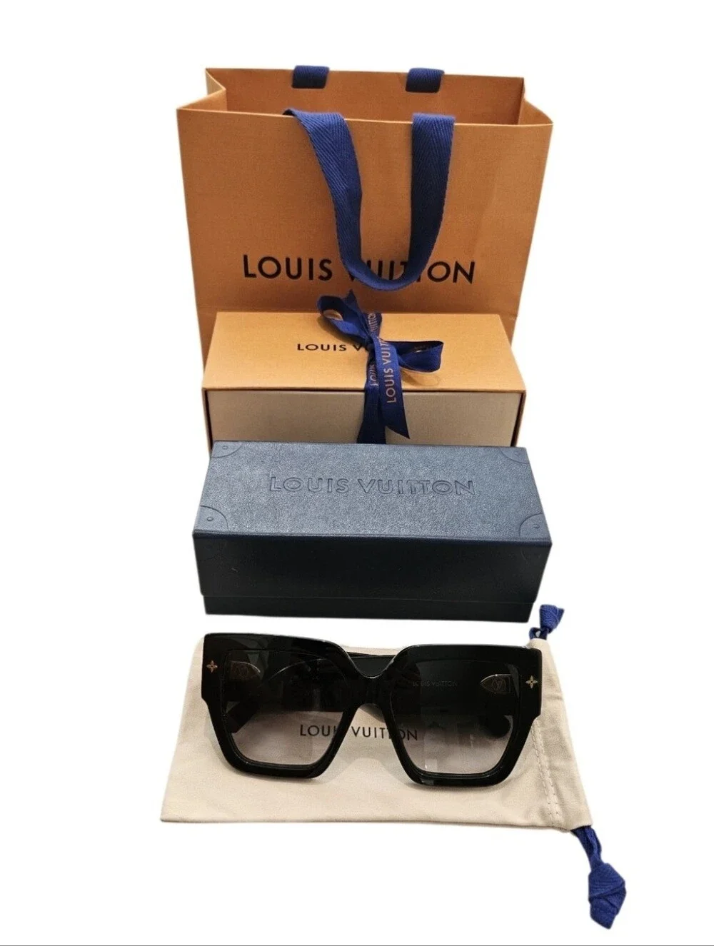 Louis Vuitton Rendez-Vous Square Sunglasses Z1564W Black NIB